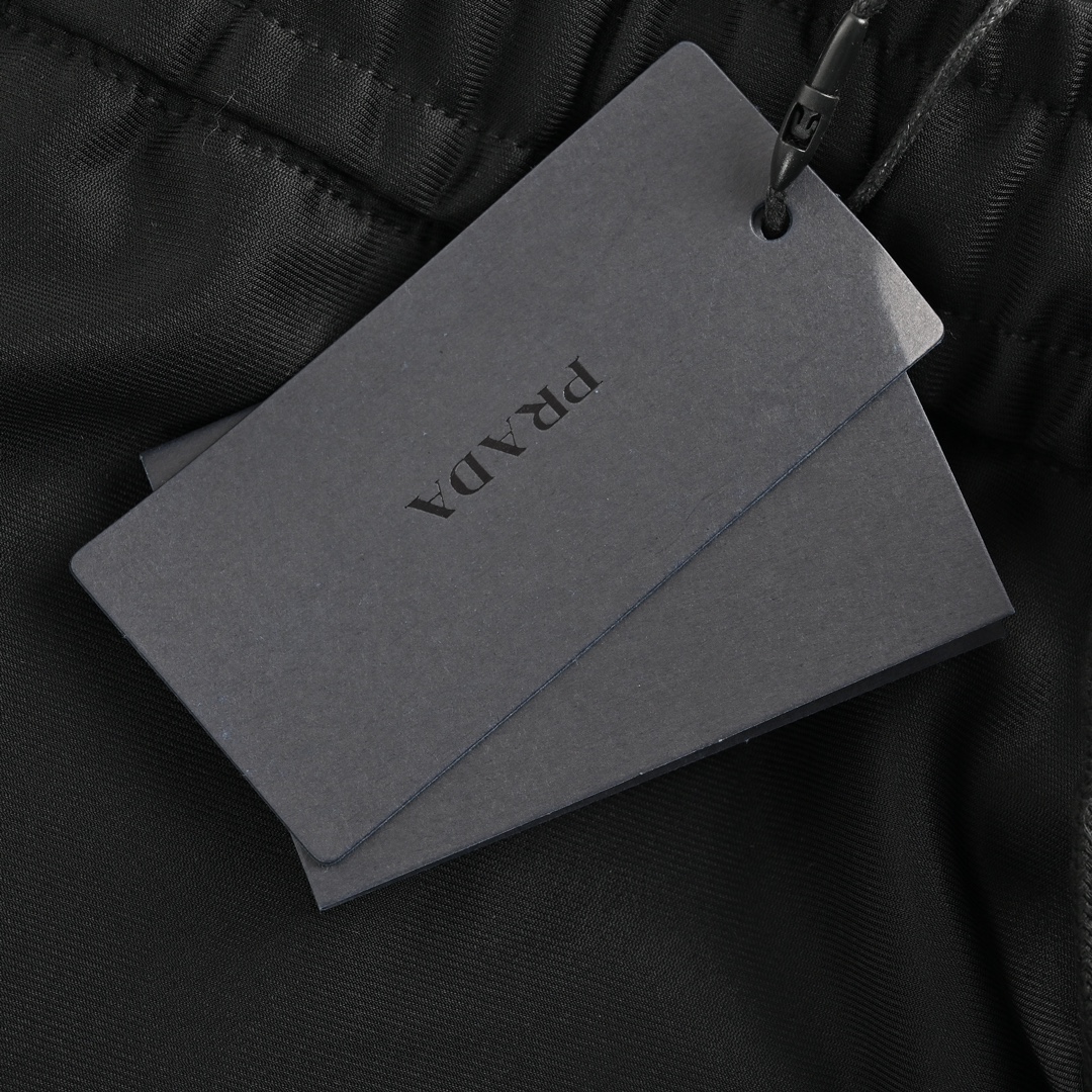 Prada 23Fw nylon side pocket trousers