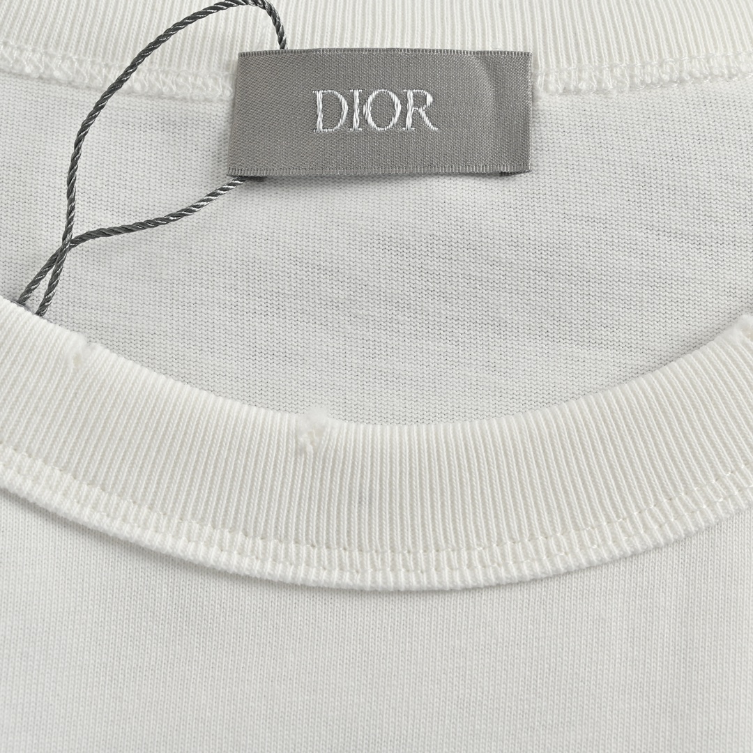 Dior & ERL joint embroidered logo short sleeves