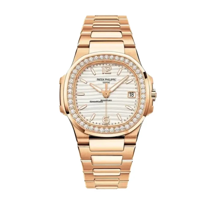 Patek Philippe Nautilus 7118/1200R-001 “Rose Gold Diamond Bezel” Luxury Clone Quality