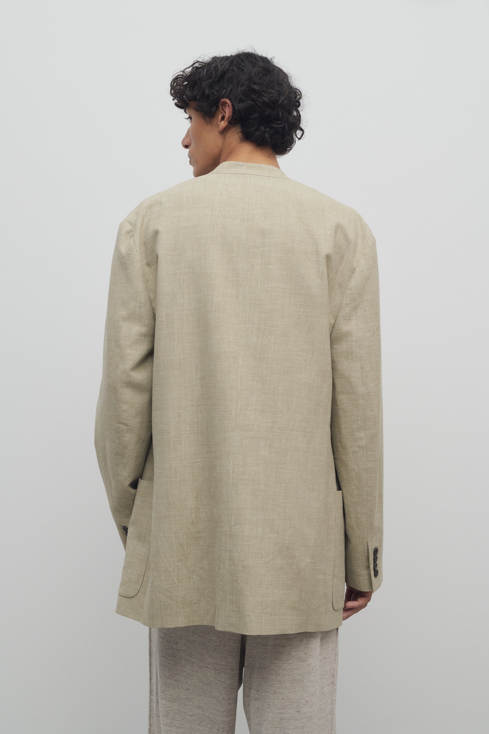 Casimir Jacket in Silk, Linen, and Virgin Wool