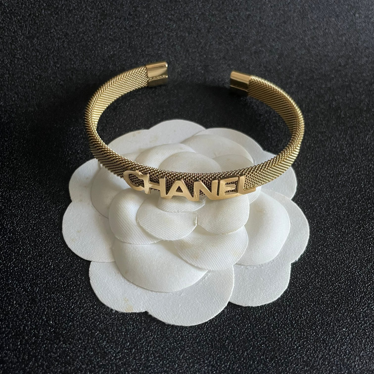 Chanel 3D Font Bracelet