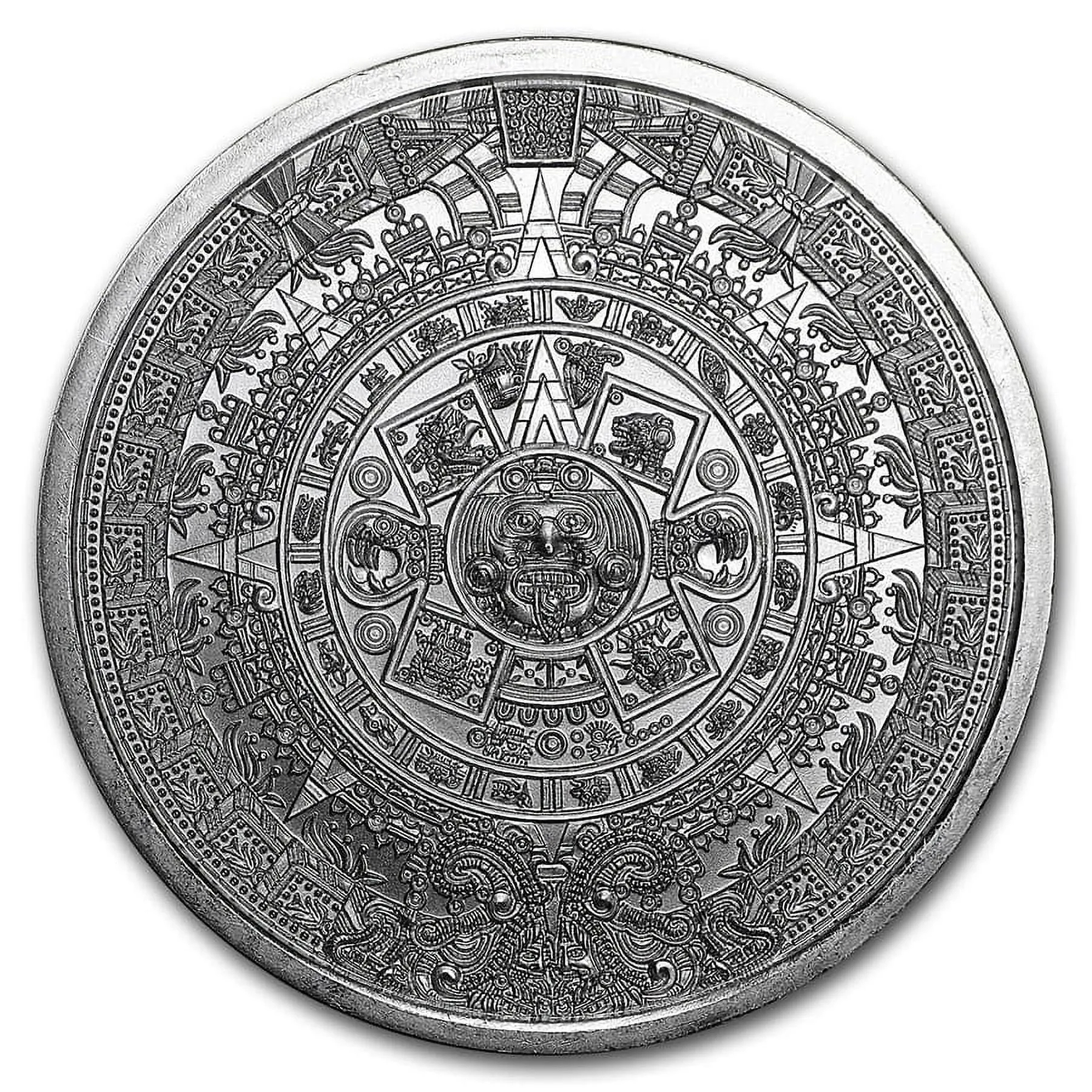 Last Day 50% OFF🔥 1 oz Aztec Calendar Silver Round