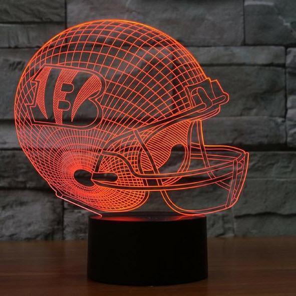 CINCINNATI BENGALS 3D LED LIGHT LAMP