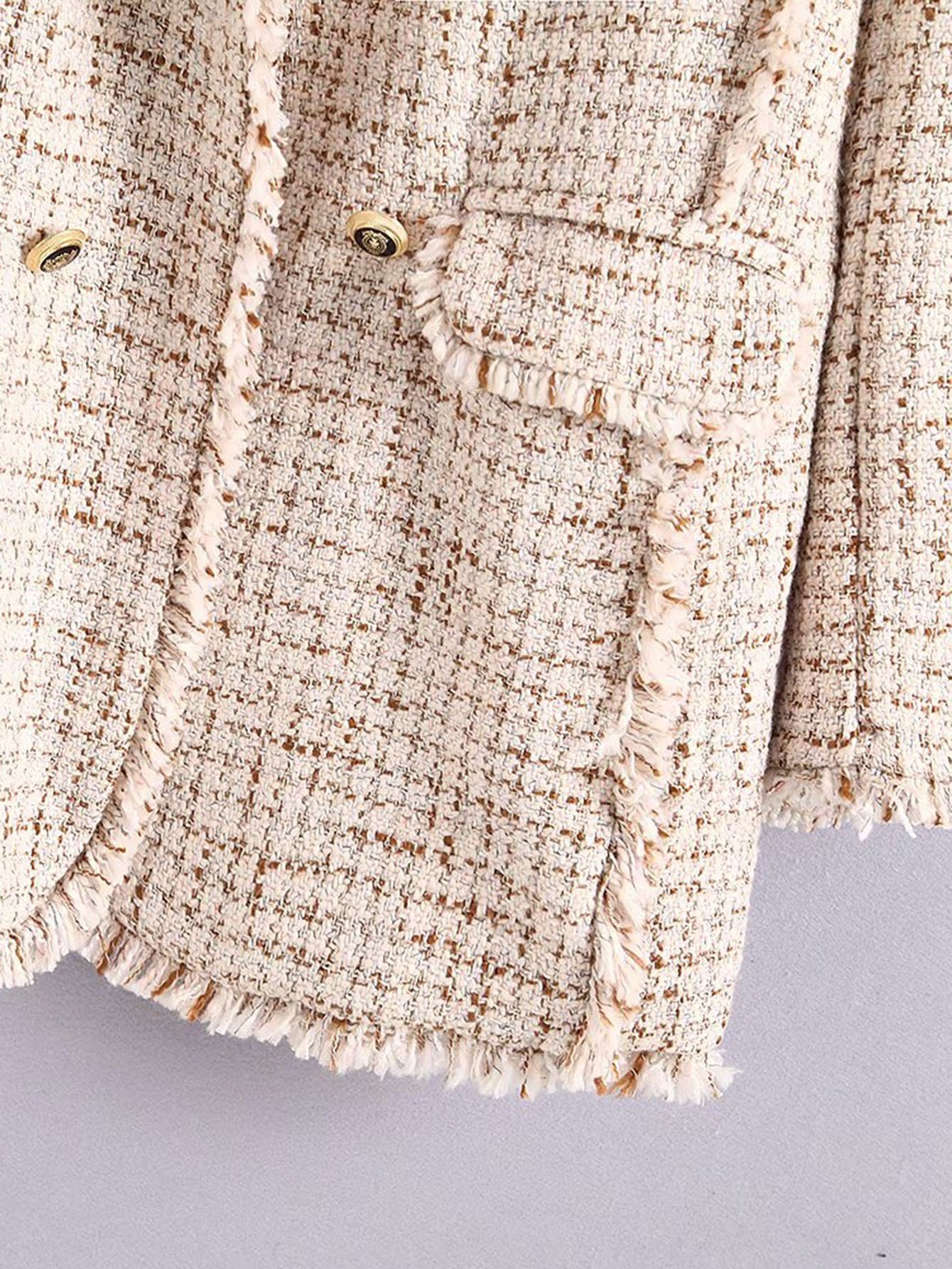 Fringe Edge Tweed Blazer