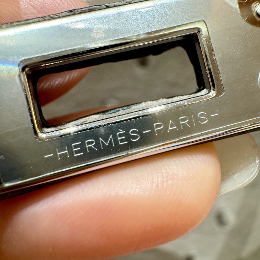 Hermès Kelly Pochette 18Gris tourterlle handbag (handmade to order)