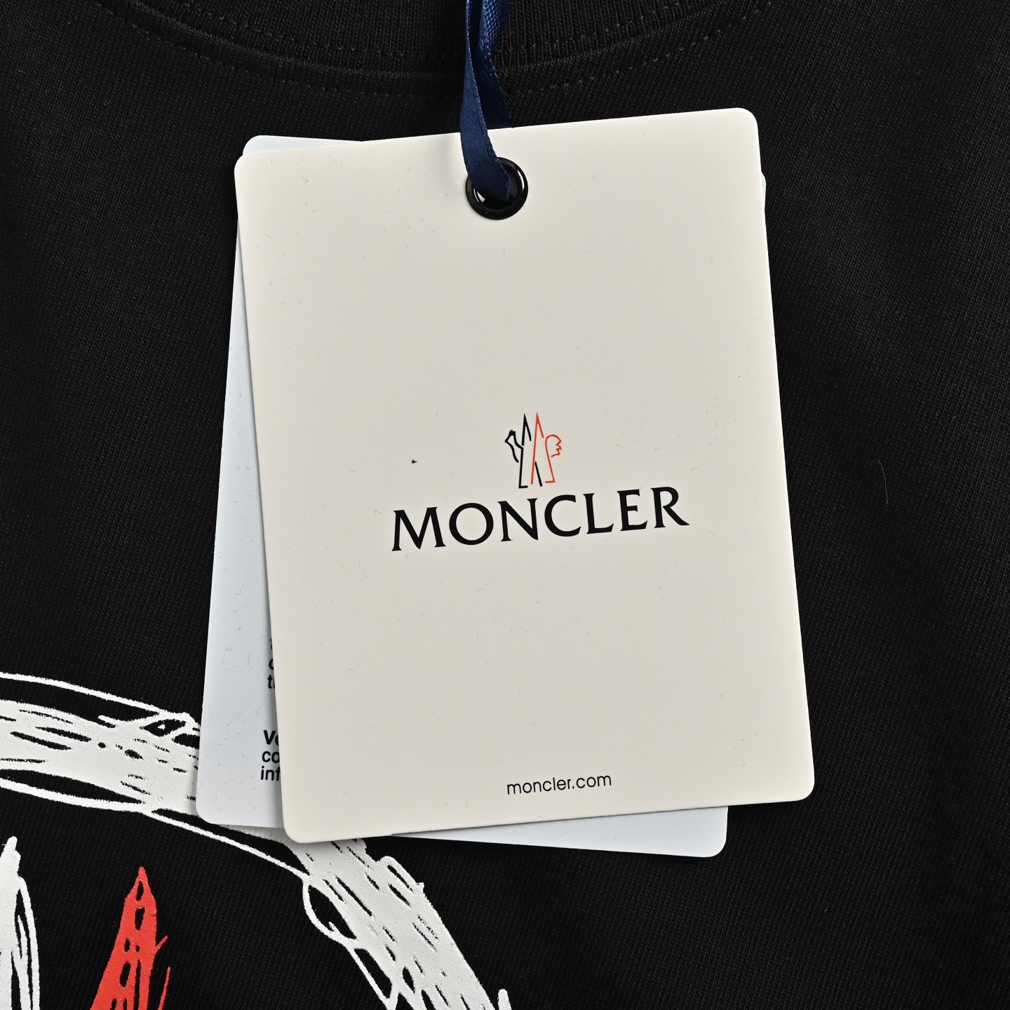 Moncler 25ss sketch hand-painted print short sleeves