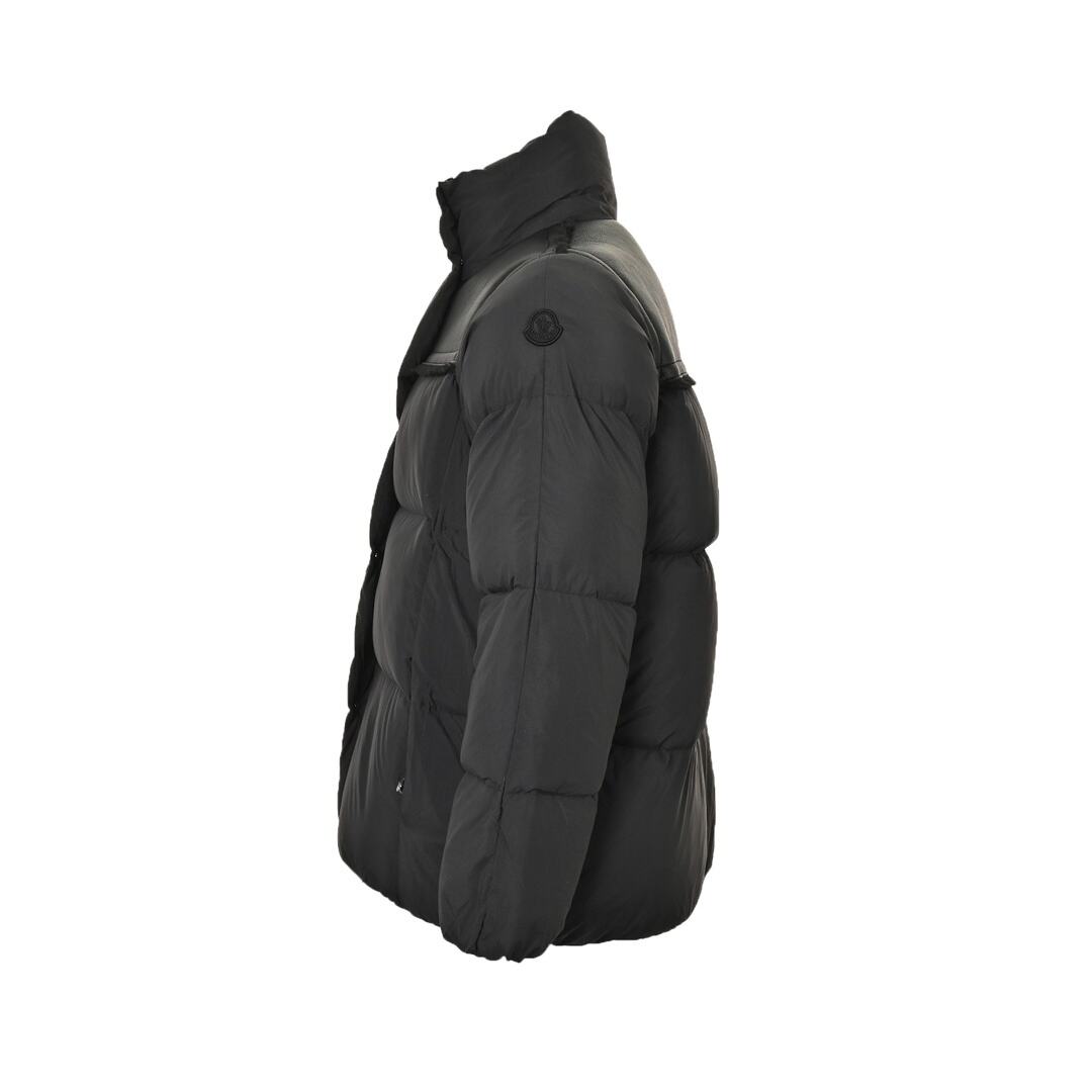 Moncler sheepskin patchwork down jacket