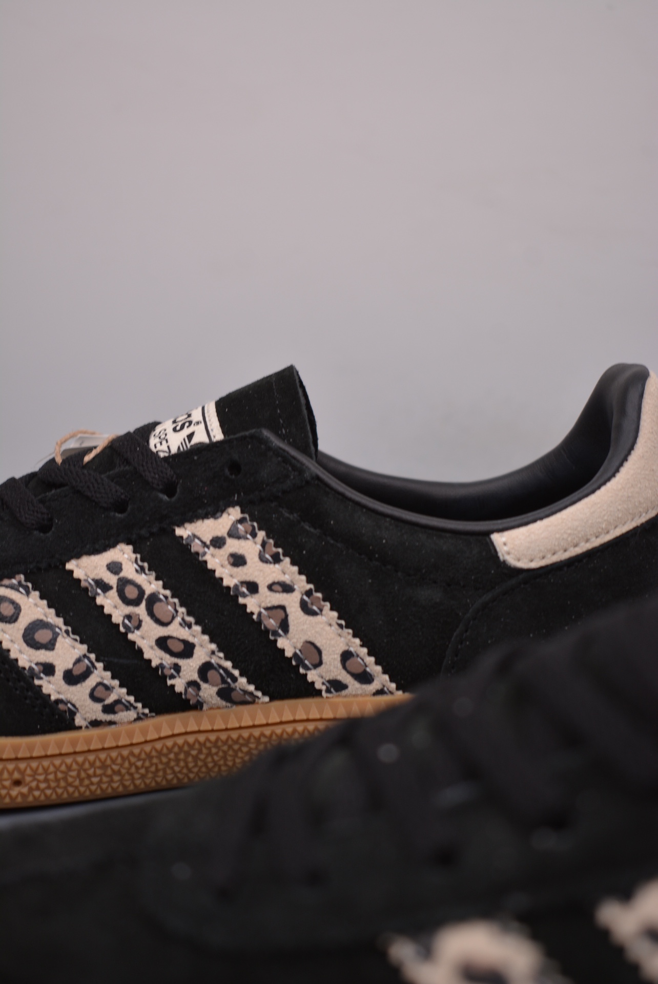 Adidas Originals Handball SPZL Black Khaki Leopard Print JH9092