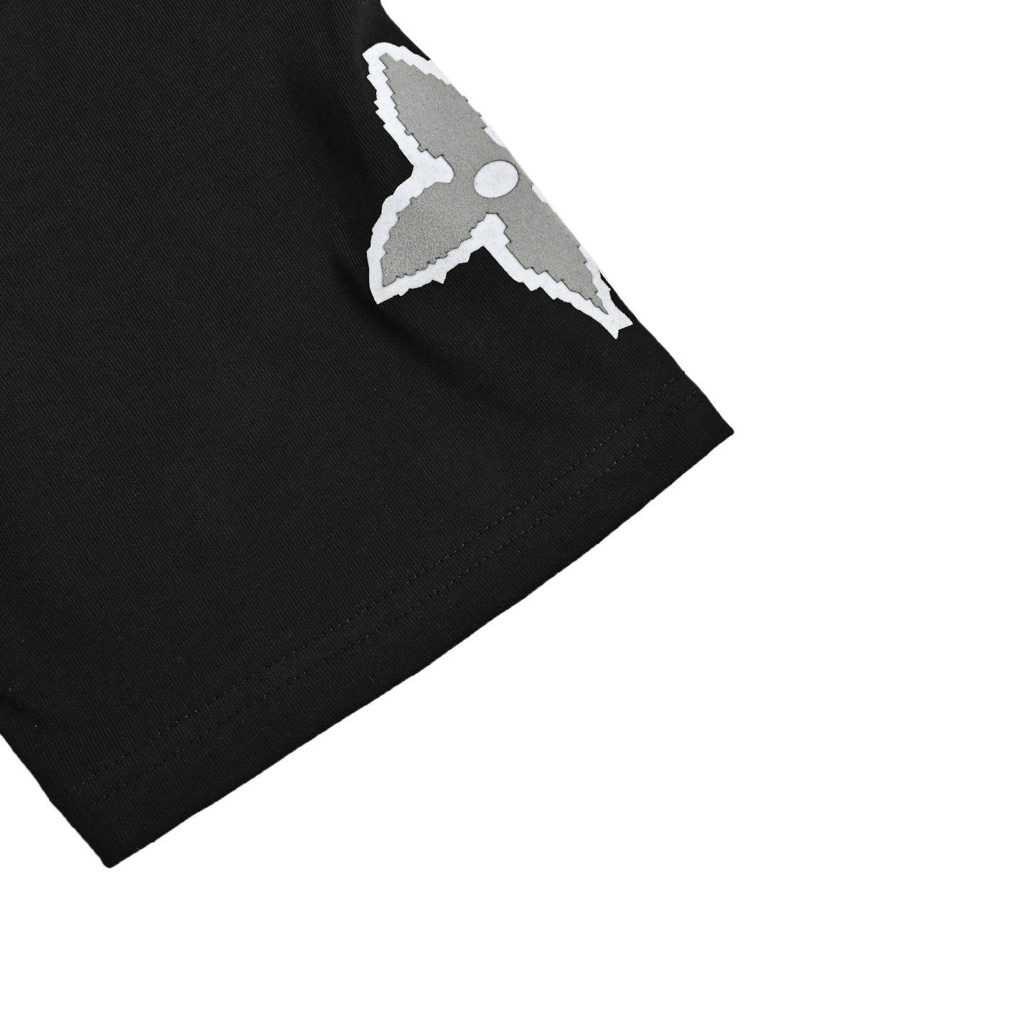 Louis Vuitton 25ss flocked monogram patch short sleeve