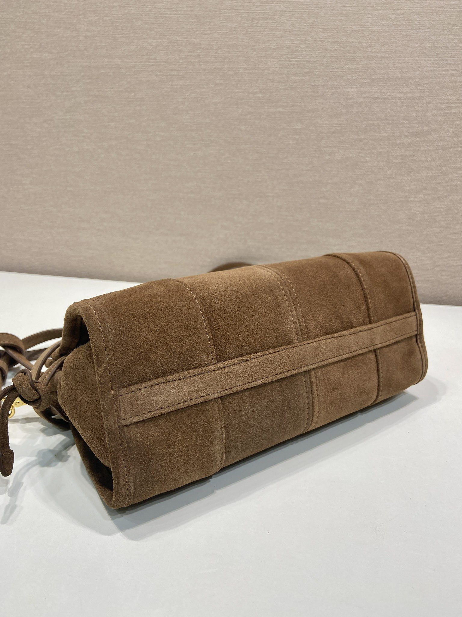 Prada LusSolf Suede Crossbody Bag 1BA215