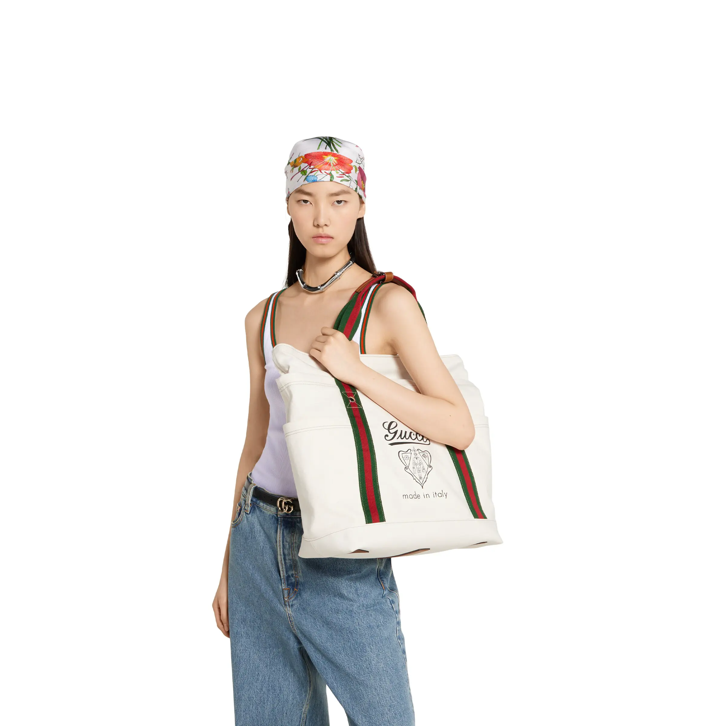 Gucci printed canvas large tote bag‎816863 FAD78 9042