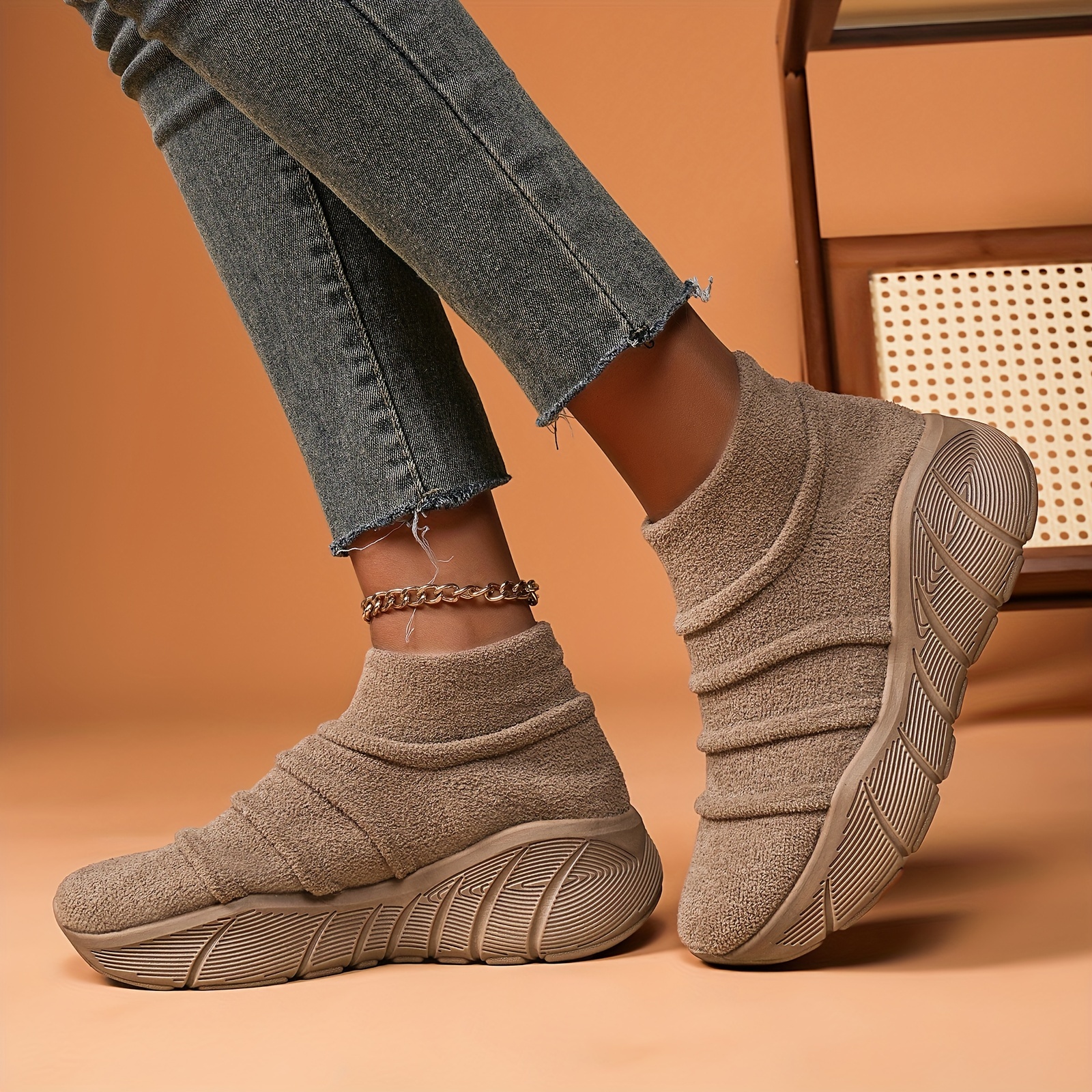 🎄CHRISTMAS ON SALE🎄UltraCozy EVA Flannel Fleece Ergonomic Sneakers