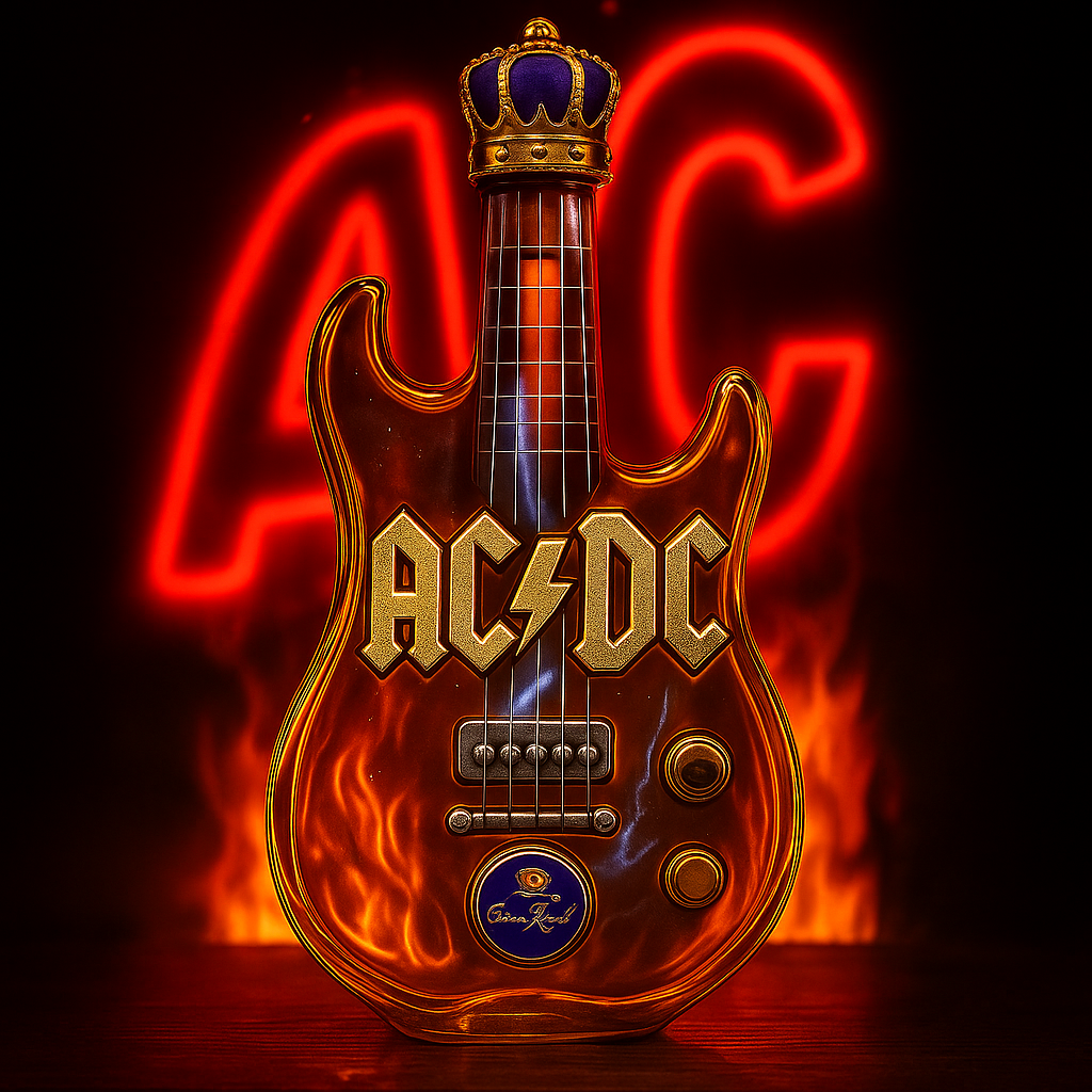 AC⚡DC Whiskey Bottle