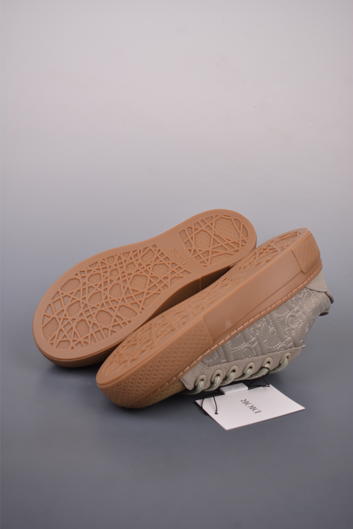 Stone Island x Dior B33 Low Top Sneakers Gray 3SN303ZAM_H812