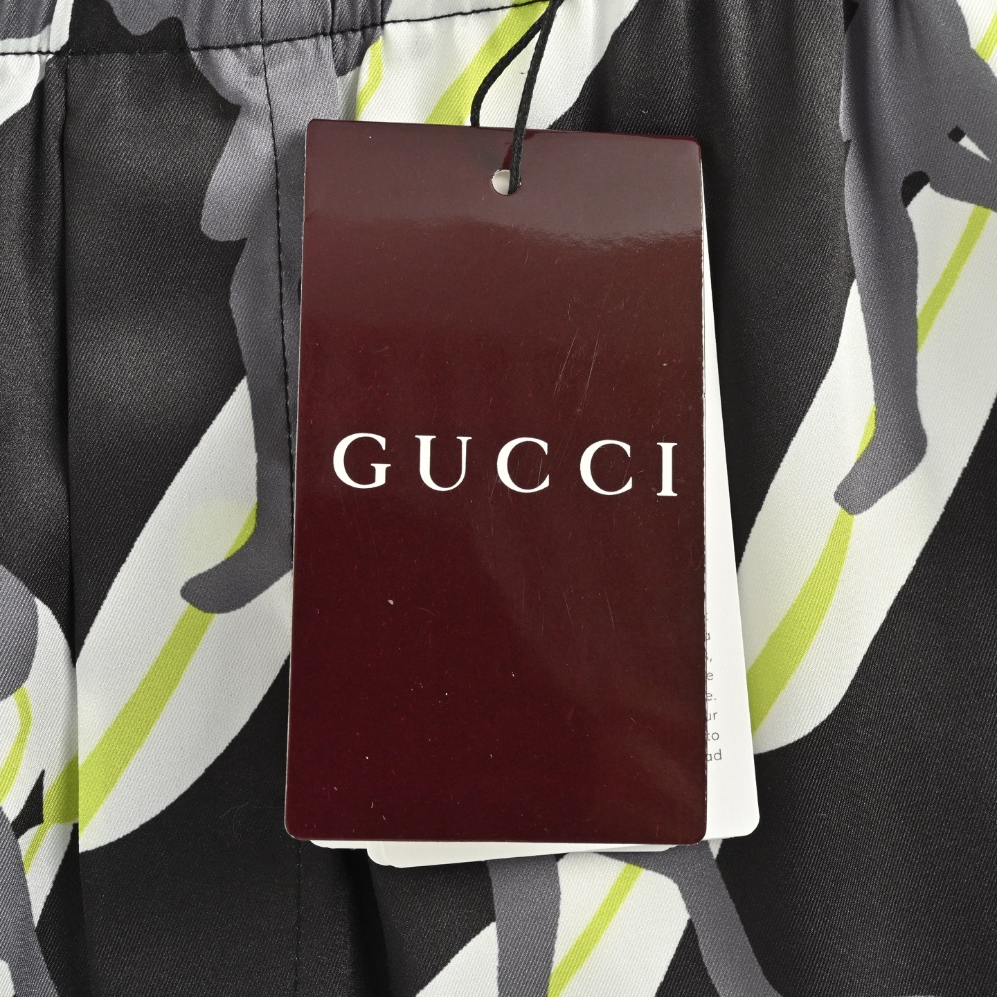 Gucci 25ss surf silk shorts set