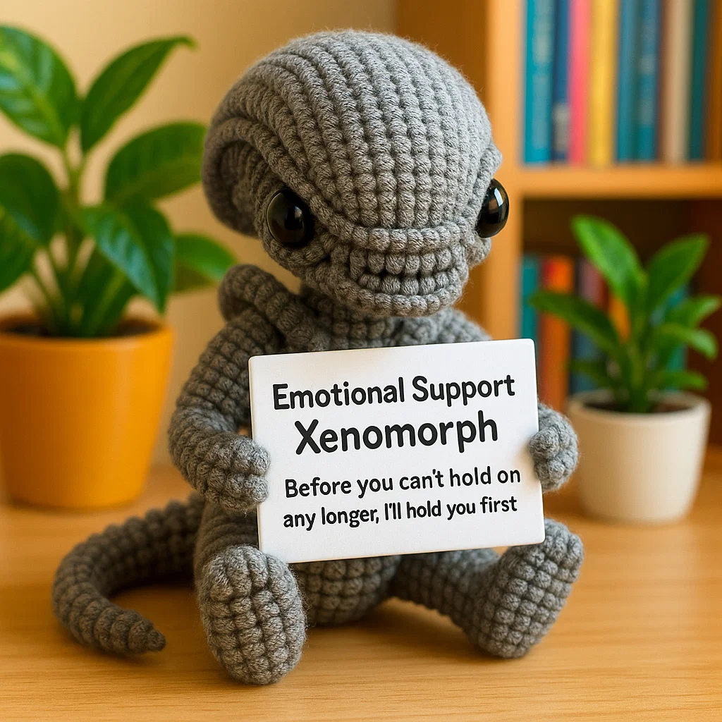 Xenomorph Crocheted Emotional Support Dolls