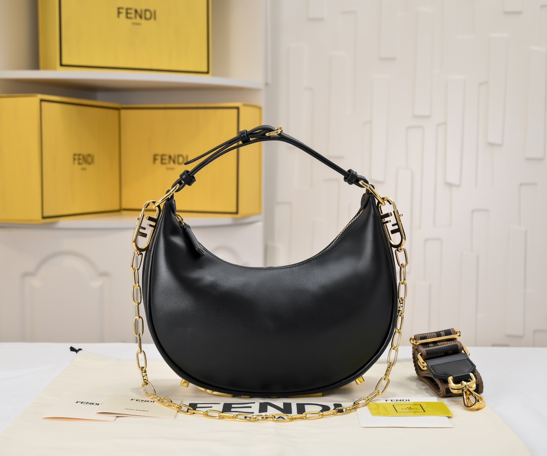 FENDI gray underarm large bag 2196