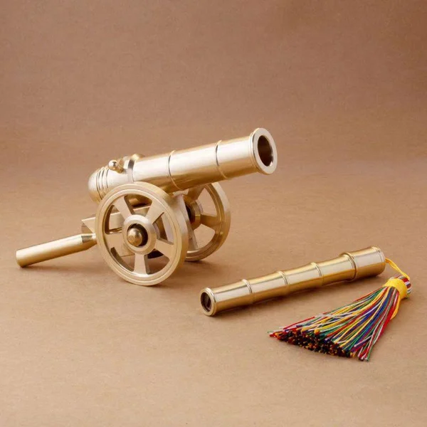 Solid Brass Cannon (Fireable And Assembled)