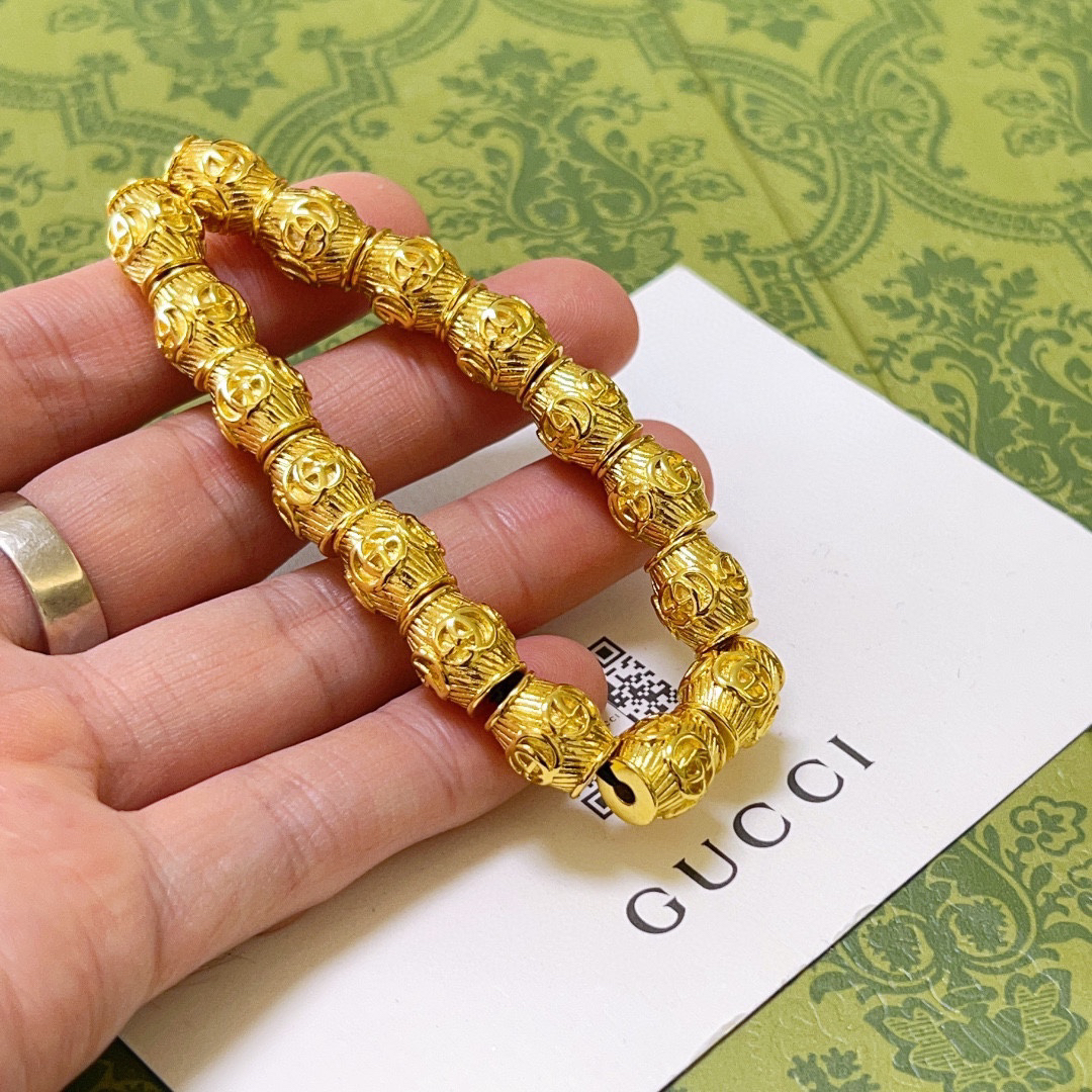 Gucci Gold Beaded Bracelet
