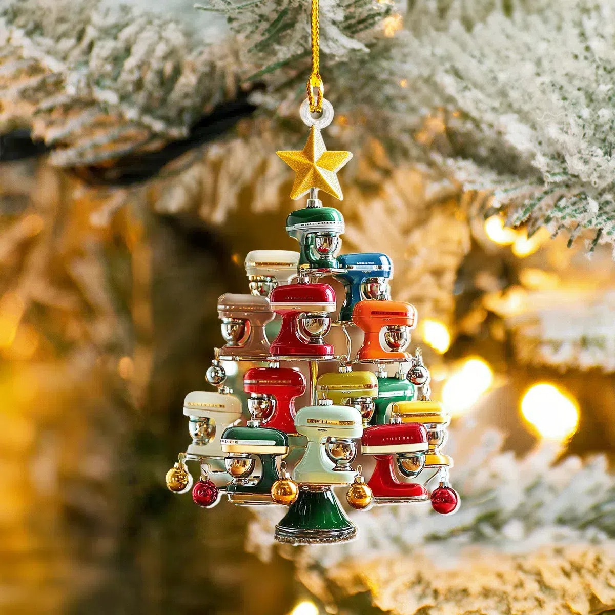 Baking Mixer Christmas Ornament