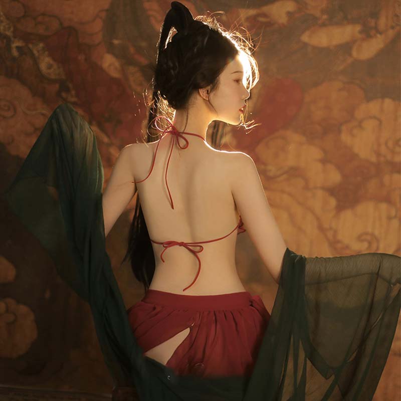 Han Costume Phoenix Flower Lingerie Dress Set