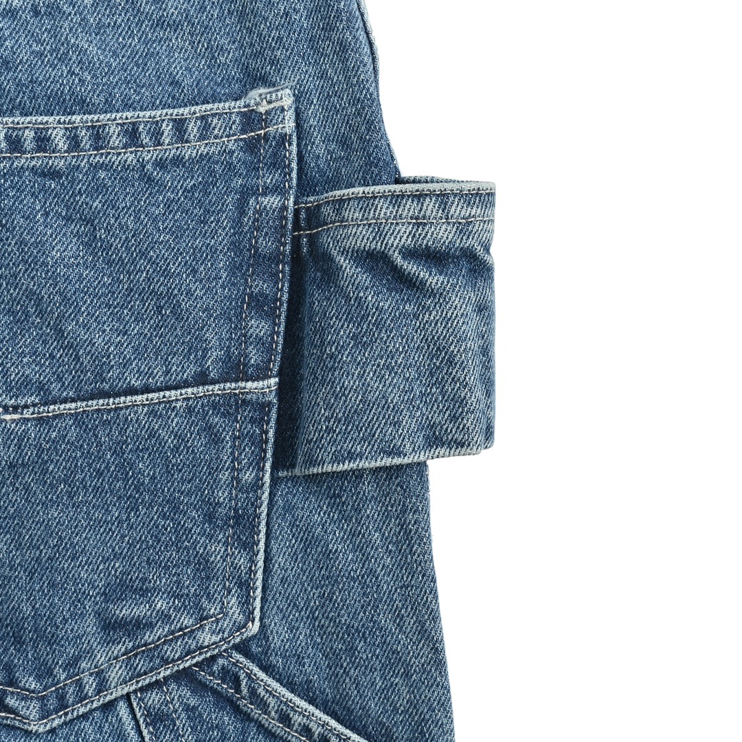 Dior 24Fw embroidered cannage cargo jeans