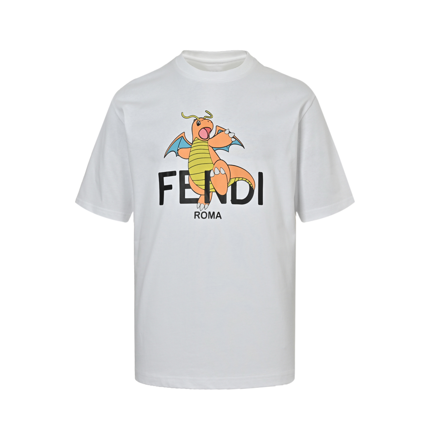 Fendi 24ss Pokémon co-branded Charmander print short sleeves