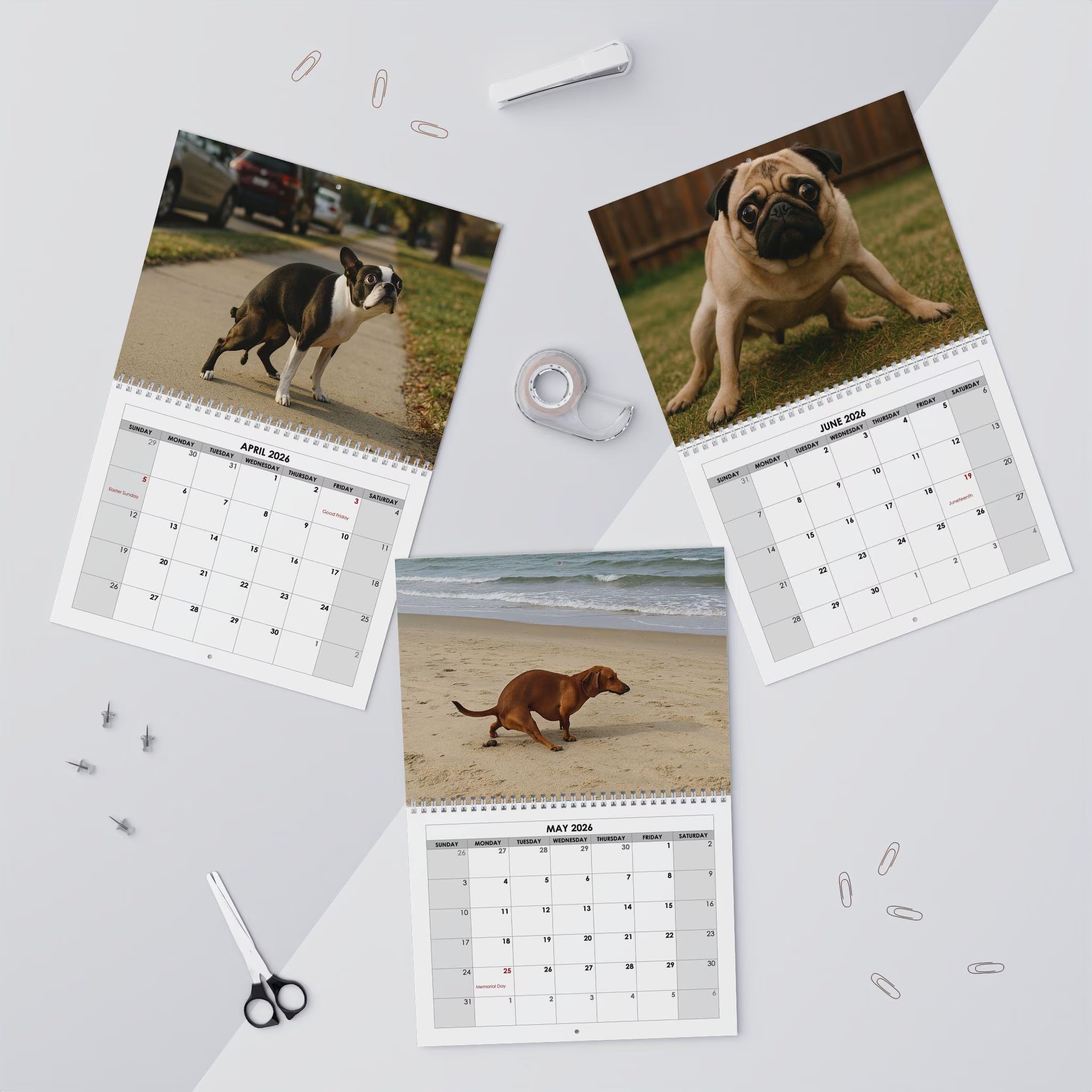 2026 Pooping Dogs Calendar