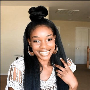 New Kinky Straight Lace Front Basic Cap Affordable Hair