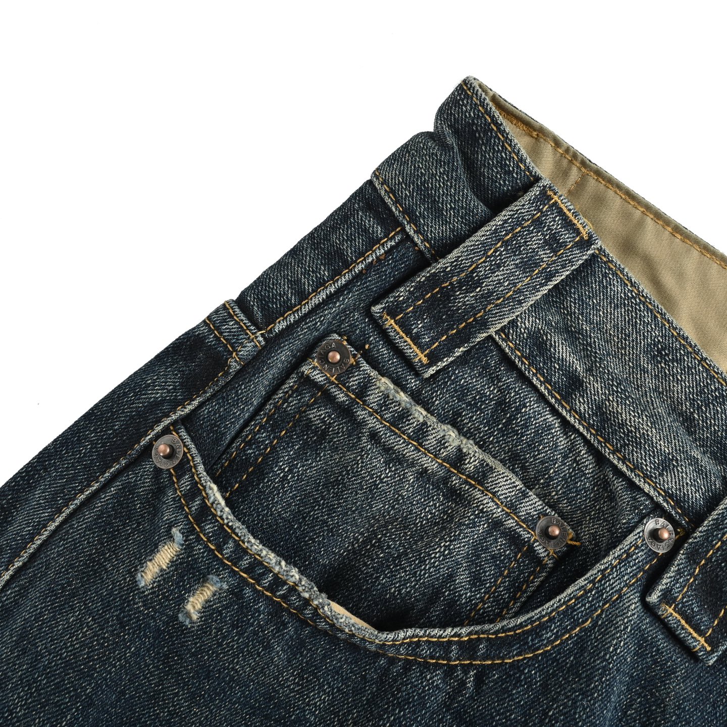 Balenciaga 25Fw side lettering embroidered jeans