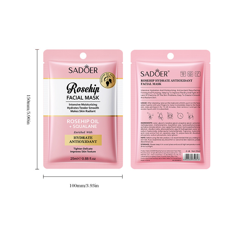 Rosehip oil anti-oxidant moisturizing hydrating luxurious mask skin care experience