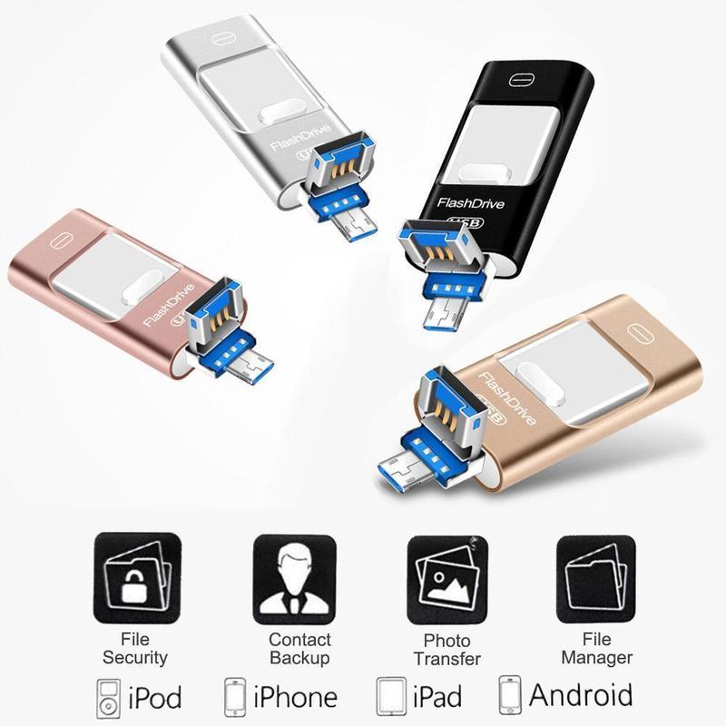 （✨Autumn Sale 48% OFF✨) Portable USB Flash Drive for iPhone, iPad & Android