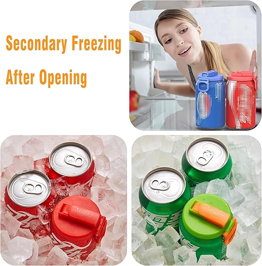Promotion 49% off🔥 Silicone Straws Soda ​Can Covers（A set of 4pcs）