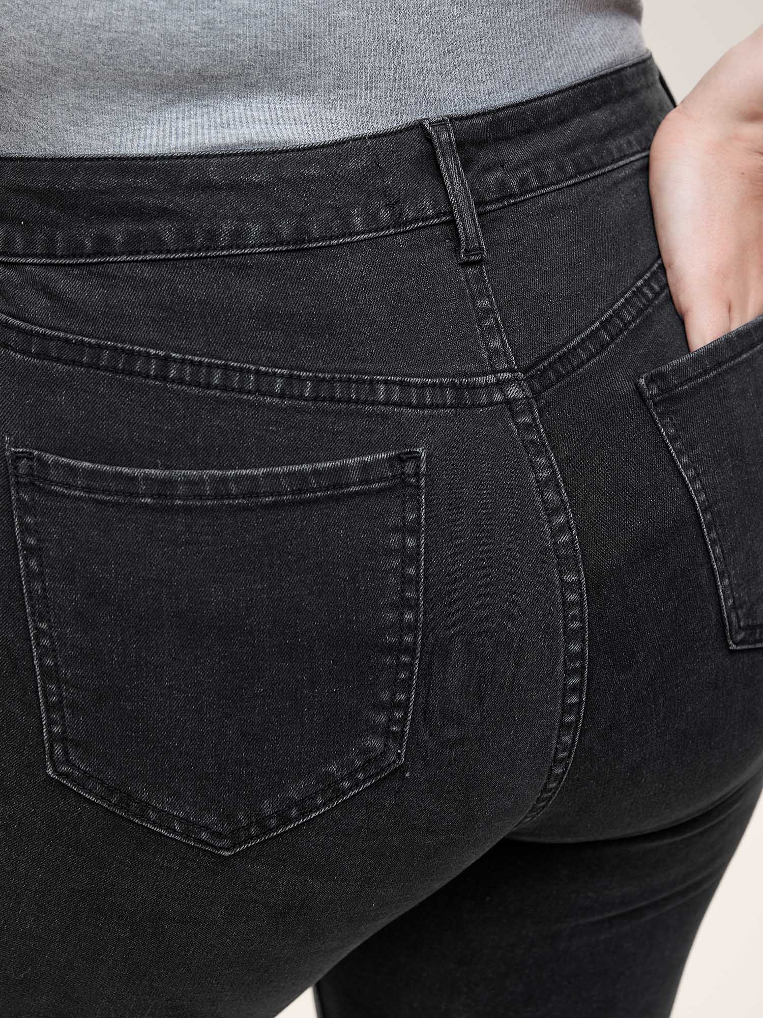 Stretchy Classic Bootcut Mid-Rise Jeans