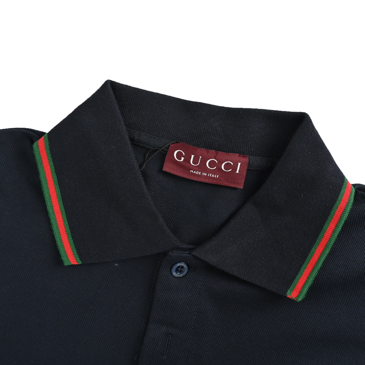 Gucci 25ss Pocket Web Logo Polo Short Sleeve