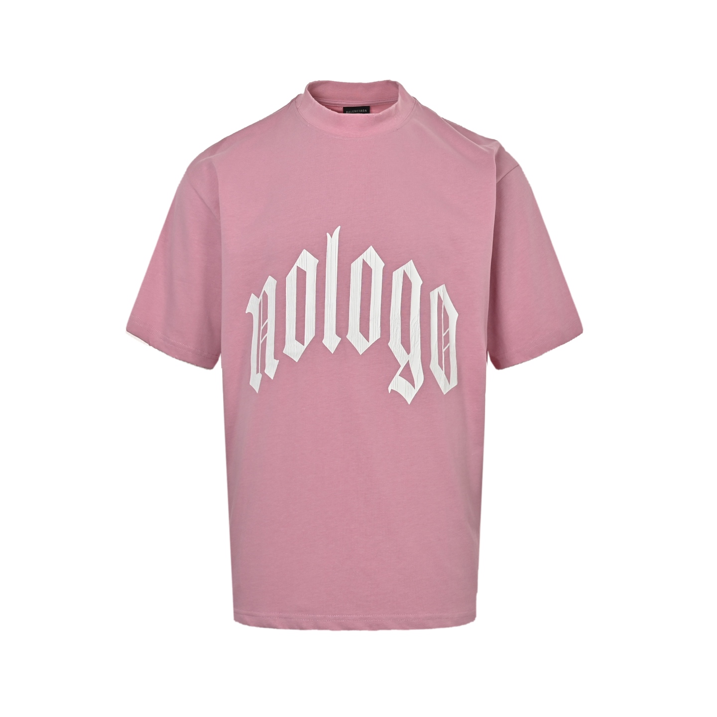 Balenciaga Letter Crack Print Short Sleeve