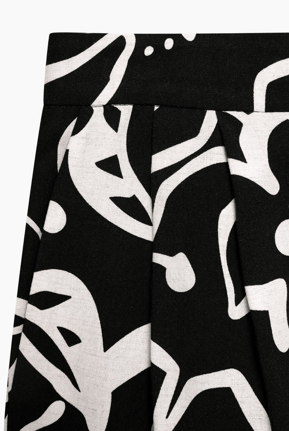Pantalon estampado recto