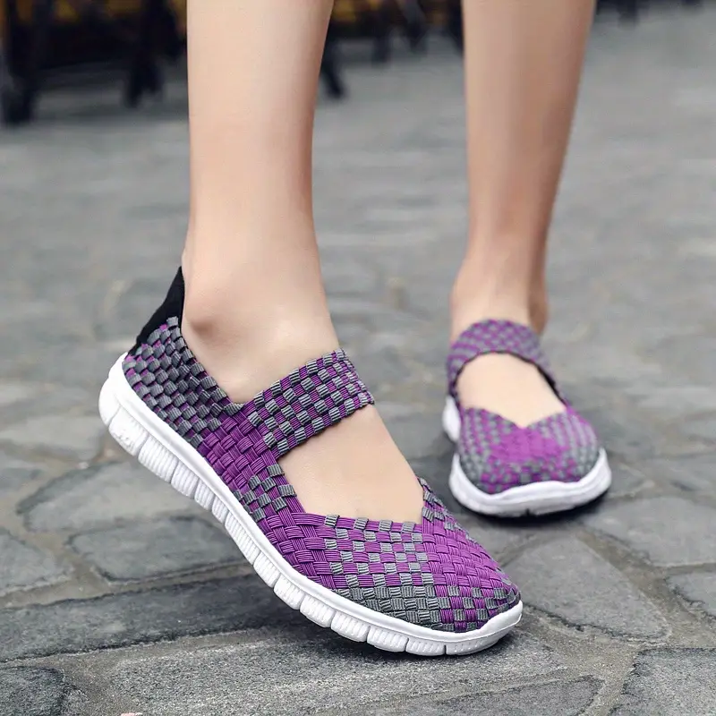 Hand Knit Women's Orthopedic Soft Sole Sport Non-Slip Sandals