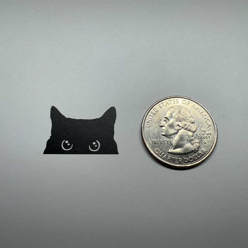 Cat Peeker Decal