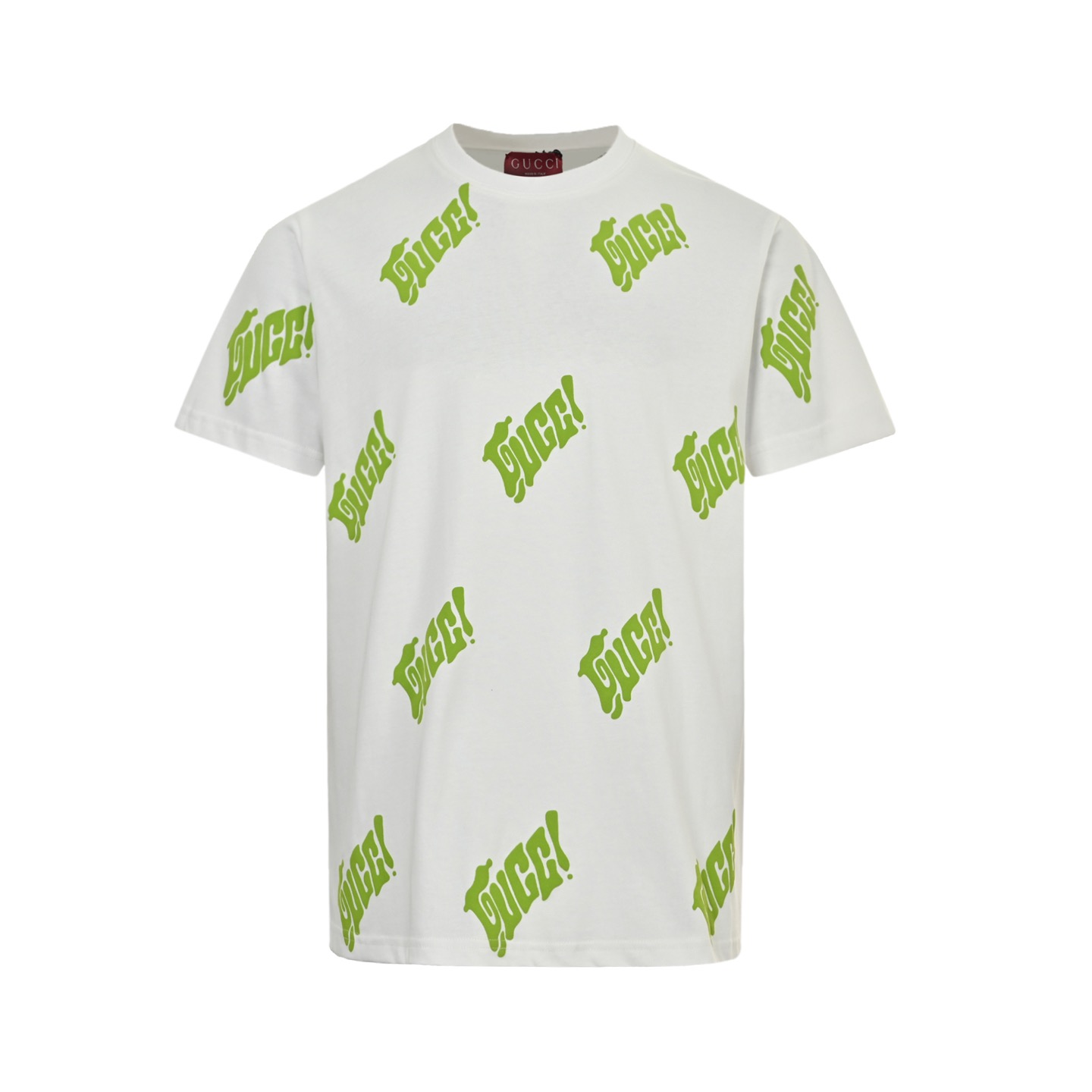 Gucci 25ss green foam print short-sleeve
