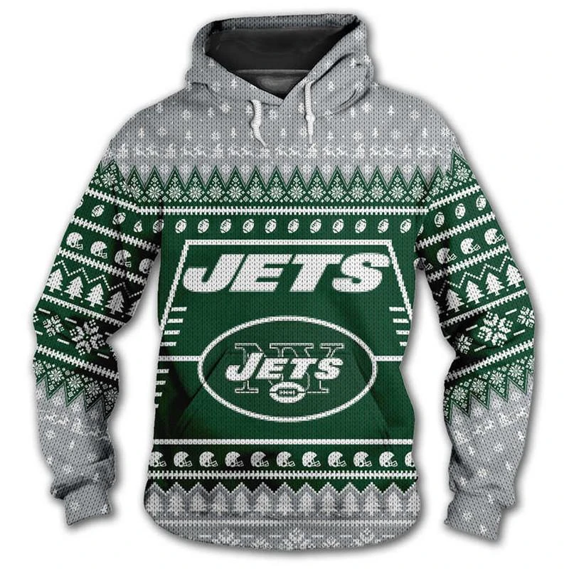 NEW YORK JETS 3D CHRISTMAS HOODIE ABC02