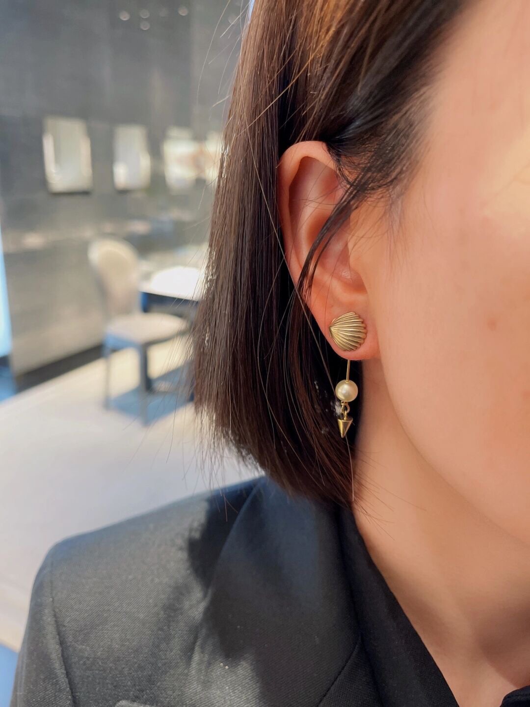 Dior Shell Earrings