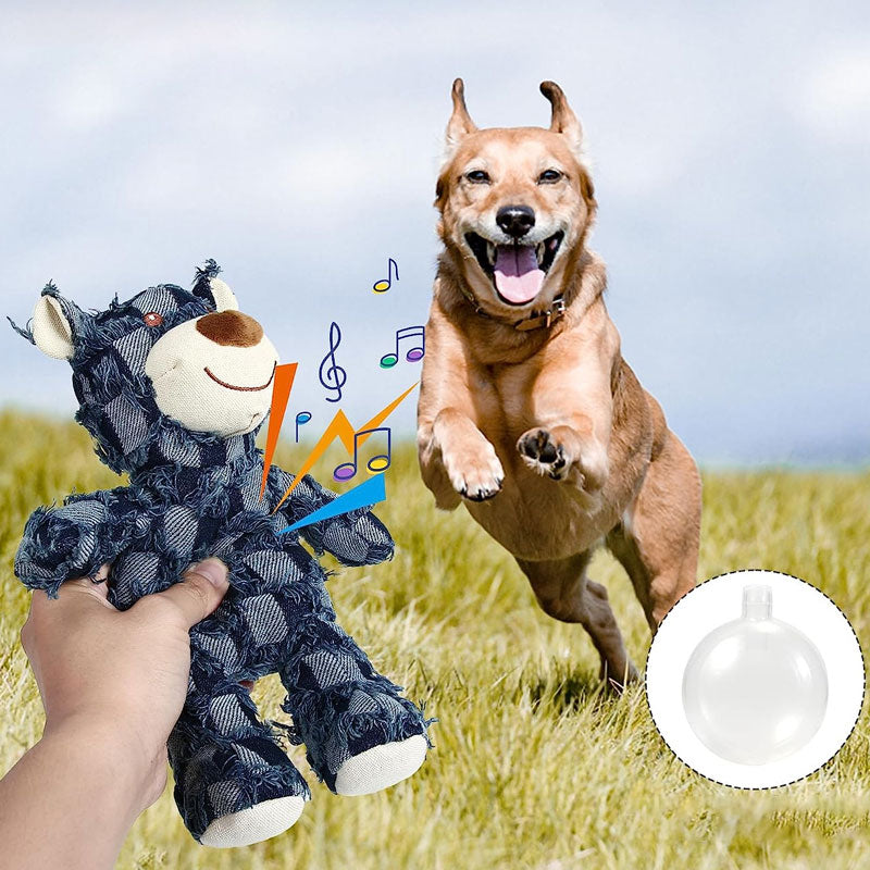 (🔥Last Day Promotion-SAVE 50% OFF)🐶2023 New Indestructible Squeaky Plush Bear Toy for Heavy Chewers-🔥BUY 2 GET 10% OFF & FREE SHIPPING