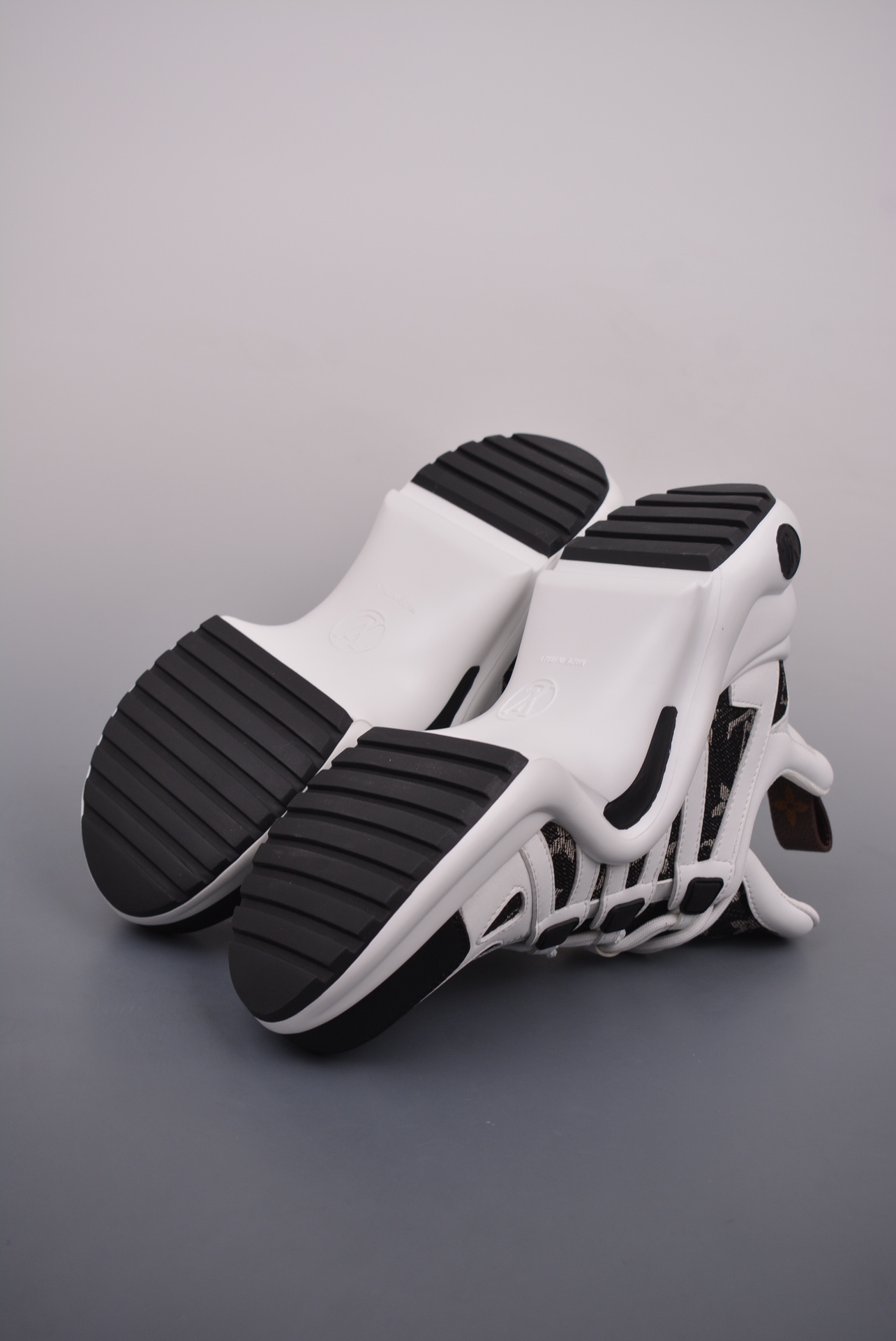 Louis Vuitton Archlight Sneakers White and Black Denim Jacquard