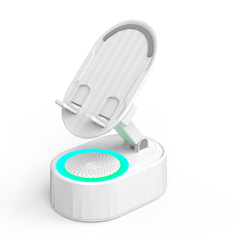 💥LAST DAY SALE 50% OFF🔥2024Upgraded Cell Phone Stand with Induction Speaker/Power Bank/Atmosphere Light（Functionality 5 in 1）