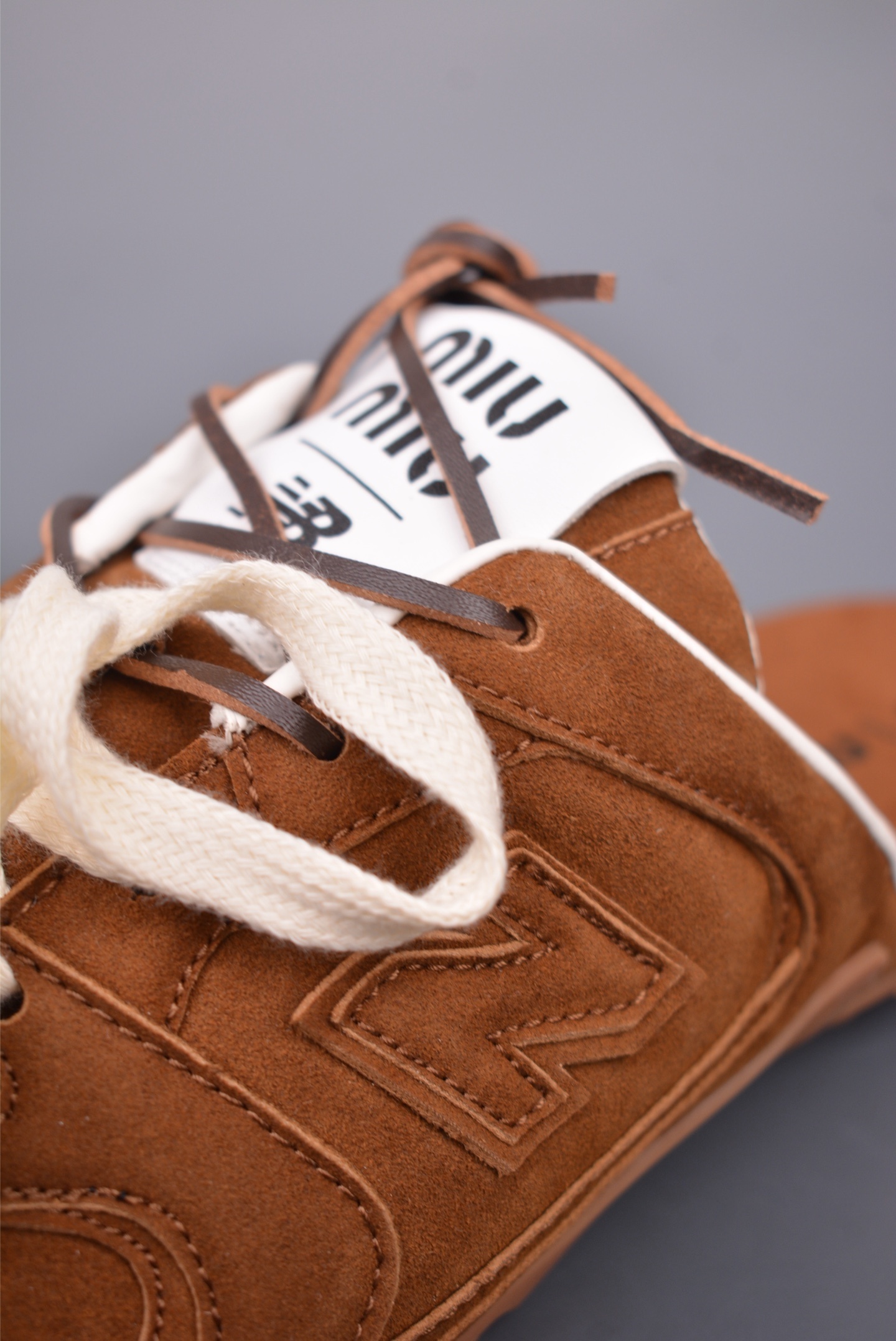 Miu Miu x New Balance 530 SL Faded Suede Mules 