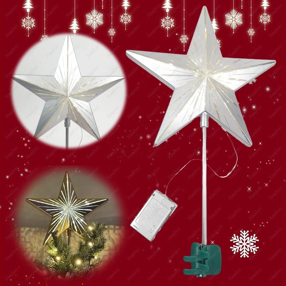 🔥LAST DAY 50% OFF🔥Starry Night Gingerbread Tree Topper