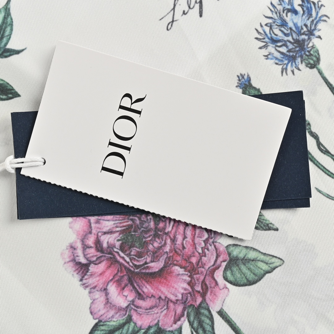 Dior 24ss floral silk shorts