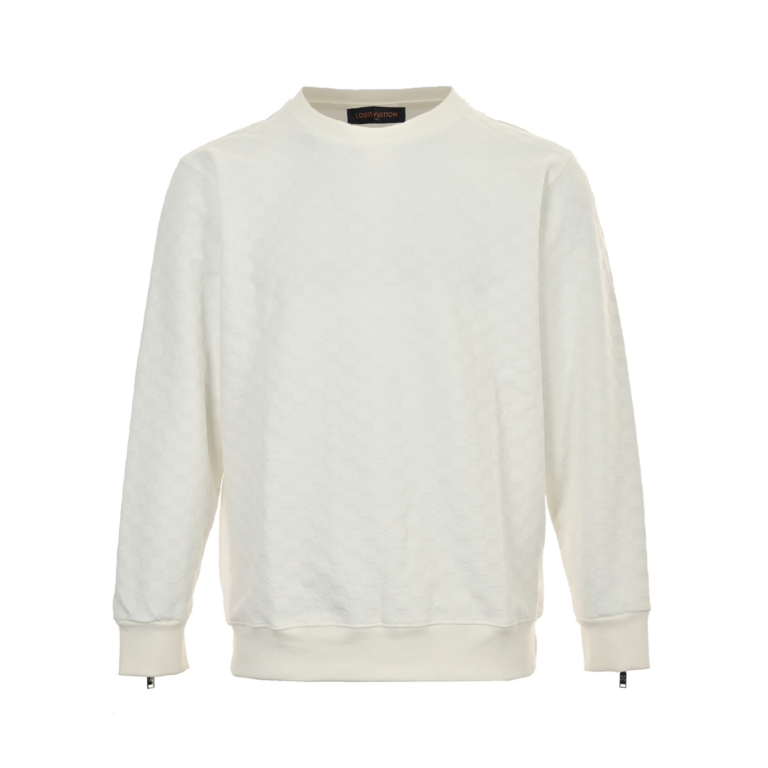 Louis Vuitton 24Fw Checkerboard Crew Neck Sweatshirt