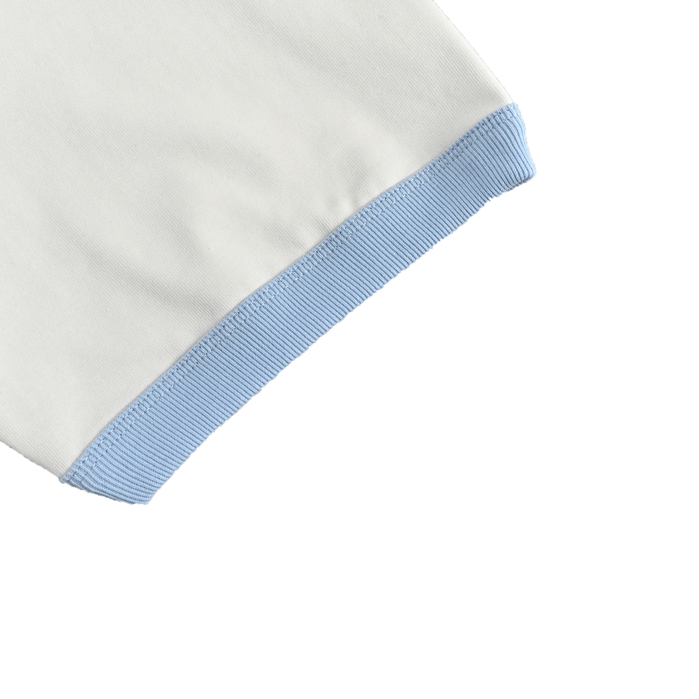 Gucci 25ss blue threaded double G embroidered short sleeve